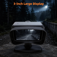 Monokuler Penglihatan Malam Inframerah Full-color 4K HD Serba Hitam, Teropong Pengamatan Inframerah Genggam dengan Penerang Inframerah
