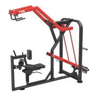 Machine à rames multi-positions assise à charge libre en acier pour salle de sport commerciale, pour l'entraînement de la force du dos