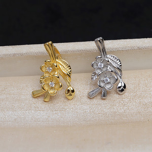 Collar con Colgante de Perla Barroca de Plata 925 Hecho a Mano, Modelo 4437, para Mujer, Perlas Sueltas con Soporte Vacío - Product Image 2