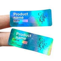 Nouvelle conception : Étiquettes holographiques argentées pour flacons de 3 ml avec votre logo, pour boîtes de flacons de 3 ml