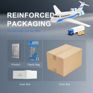 Hiện đại thép không gỉ Bìa USA tiêu chuẩn 250V 16A <span class=keywords><strong>2</strong></span> Gang 1 cách <span class=keywords><strong>2</strong></span> cách tường thiết bị chuyển mạch chuyển đổi ánh sáng với chỉ số ánh sáng - Product Image 6