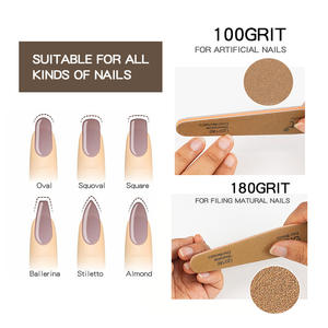Vente en gros de <span class=keywords><strong>lime</strong></span> à ongles professionnelle à la chaux en papier de verre 80/<span class=keywords><strong>100</strong></span>/150/<span class=keywords><strong>180</strong></span>/240 <span class=keywords><strong>lime</strong></span> à ongles zèbre supérieure avec logo imprimé personnalisé OEM double face - Product Image 4