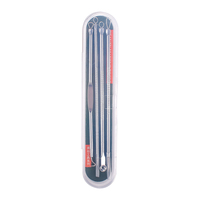 Kit professionnel d'extraction de points noirs et d'acné – 4 aiguilles pour soins de la peau et élimination des comédons
