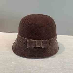 Chapeaux élégants en polyester pour femme, style vintage, avec nœud, pour l'hiver, vente en gros - Product Image 5