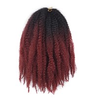 Extensions synthétiques de dreadlocks en fibre haute température teintée de 14 pouces pour hommes/femmes, paquets complets de locs permanents, style bohème