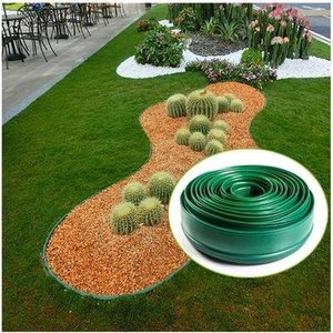 Landscape Root <strong>Barrier</strong> &amp; Edging Strip 15cm Wide <strong>Plastic</strong> Landscaping Border for Root, <strong>Water</strong>, and Soil Separation - Product Image 5