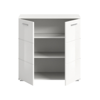 Cómoda de Diseño Europeo Alemán, Aglomerado Blanco Imitación Madera, 80x83x98cm, Prego X98A9901