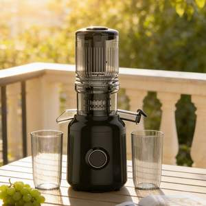 Extracteur de jus à froid à pression lente et à mastication, haute durabilité, 200W, avec large <span class=keywords><strong>goulotte</strong></span> d'alimentation, pour légumes et fruits - Product Image 1