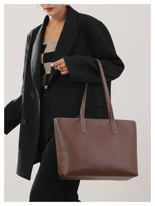 2025 sac fourre-tout simple marron de vente chaude transfrontalière, conception de grande capacité, sac à main de mode pour femmes - Product Image 4