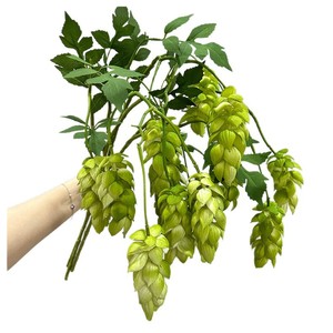 Fleurs artificielles en caoutchouc souple Meng Jie, couleur verte, pour arrangements floraux et décorations de mariage - Product Image 5