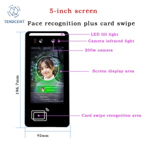 Sistema de Seguridad Biométrico de Reconocimiento Facial Tendcent, Terminal de Control de Asistencia con Reinicio WiFi OEM/ODM NFC Personalizable - Product Image 5