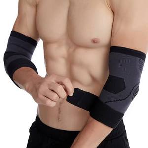 Protège-coudes respirant à compression avec logo personnalisé, respectueux de la peau, pour l'entraînement physique, les sports quotidiens et le soutien articulaire - Product Image 4