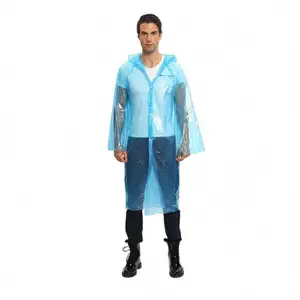 일회용 비옷 성인 비상 방수 레인 후드 판초 여행 캠핑 코트 판초 하이킹 후드 남여 공용 레인웨어