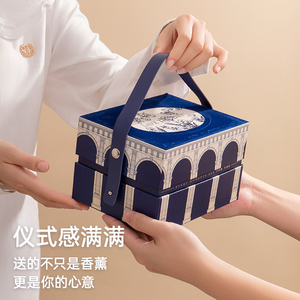 Coffret Cadeau d'Aromathérapie Sans Flamme Design Palais Pierre de Cristal Bleue Stilton pour Anniversaire Remise de Diplôme Fête des Mères - Product Image 3