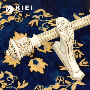 <span class=keywords><strong>KIEI</strong></span> klassische Serie antike Harz Vorhang Finials Edelstahl Vorhang Rohr Eisen Gardinen stange - Product Image 2
