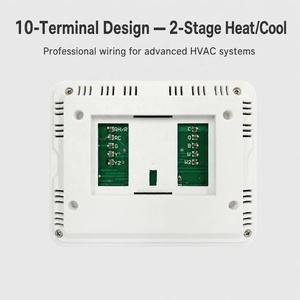Termostato Eletrônico de Ar Condicionado HVAC Programável 24V ABS para Casa com Controle de Temperatura 2 Aquecimento / 2 Resfriamento - Product Image 6