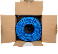 Kabel Ethernet Cat6 UTP 8 Pasang 305m Kabel Komunikasi Datar Indoor & Outdoor 500m & 10000ft Harga untuk Jaringan