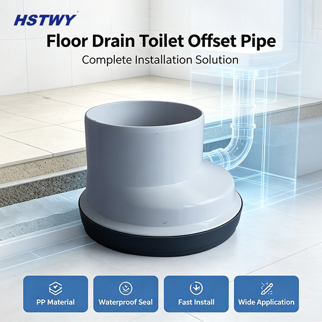 Easy Installation Universal Toilet Pan Connector Offset Shifter Durable Soil Pipe Fitting for Modern Bathroom WC Sewerage System
