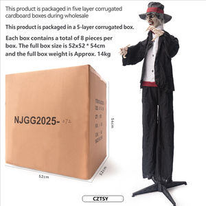 Decoración de Halloween: Fantasma <span class=keywords><strong>Vampiro</strong></span> <span class=keywords><strong>El</strong></span>éctrico con Inducción Sonora, Luminoso y Animado, para Crear un Ambiente de Terror - Product Image 5