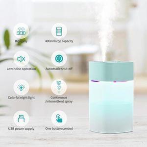 Humidificateur d'air portable à vente chaude avec 400 ml de brume, appareils électroménagers intelligents pour la maison, aromathérapie pour l'air de la voiture - Product Image 2