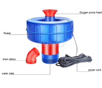 Grand Débit Solaire Poissons Et Crevettes Étang Élevage Flottant Pompe Aérateur Automatique Aquaculture Pompe À Eau Oxygénation