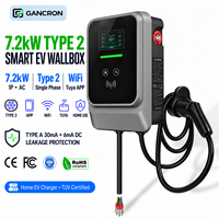 Chargeur EV certifié TUV 7,2 kW Type 2 Monophasé AC Rapide Mural Intelligent Wallbox EVSE Wifi Tuya Station de Recharge Domestique pour Voiture