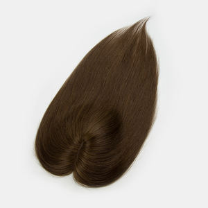 Listo para Enviar al por Mayor: Extensiones de Cabello Humano Virgen Ruso Europeo, Base de Seda Marrón Natural, Mono Lace Topper para Mujeres Blancas - Product Image 3