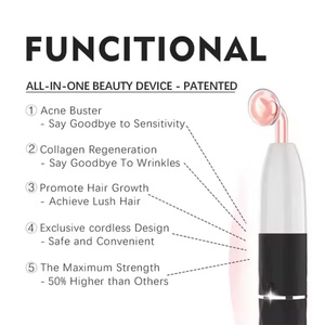 Appareil facial haute fréquence portable pour usage domestique, rajeunissement de la peau, réduction des pores, baguette faciale haute fréquence sans fil pour l'acné - Product Image 5