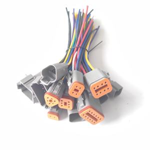 Groothandel Auto Deutsch Dt 2 3 4 6 8 12 Pin Waterdichte Elektrische Draad Connector Plug Staartjes Kabelboom 14-20AWG - Product Image 1