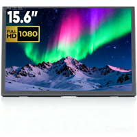 Écran IPS FHD 1080P de 15,6 pouces avec deux haut-parleurs, adapté aux ordinateurs portables, tablettes Mac, PS4, consoles Xbox