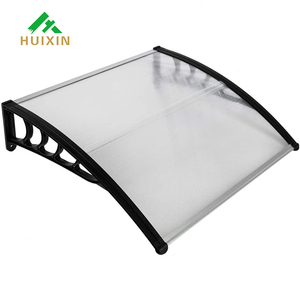 Nhôm không thấm nước mái hiên Polycarbonate cửa sổ bìa cho ban công ngoài trời mưa Polycarbonate mái nhôm cửa mái hiên - Product Image 5