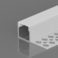 Fourniture de profilés en aluminium LED pour plafond en plâtre encastré sans soudure de haute qualité, extrusion de canal LED pour cloison sèche