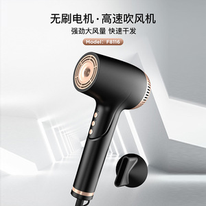 Hair Dryer F8116 Brushless Motor High Speed Ionic Household Quiet Electric With Concentrator And Diffuser Nozzle - Product Image 1