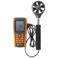 GM8902 Shengce Handheld Electronic Anemometer with 0.01m/s Resolution AAA Battery Powered ABS Plastic Small Size