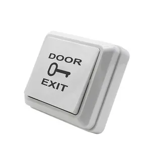 ประตูพลาสติกปล่อยการเข้าถึงประตูเปิดกดเพื่อปุ่มออกไฟฟ้าที่มีกล่องปุ่มสำหรับระบบการเข้าถึงประตู