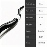 Guidon de scooter électrique Carbonrevo, guidon en aluminium, pièce de rechange pour la conduite hors route, léger et de qualité supérieure