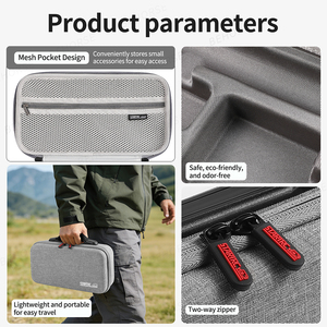 Étui de transport pour <span class=keywords><strong>GoPro</strong></span> Max 2, sac de voyage pour accessoires, compatible avec <span class=keywords><strong>chargeur</strong></span> <span class=keywords><strong>double</strong></span> batterie, perche d'extension de 4 pieds (1,2 m) - Product Image 5