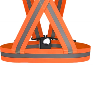 Ceinture de sécurité réfléchissante à logo personnalisé, haute visibilité, pour la construction, les sports de plein air et unisexe, fluorescente, élastique et réglable - Product Image 2