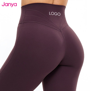Quần legging tập yoga cao cấp, nâng mông mềm mại, thiết kế logo tùy chỉnh, kiểu dáng cao, đường may ba lớp, dành cho nữ, tập gym, thể thao, tập luyện - Product Image 1