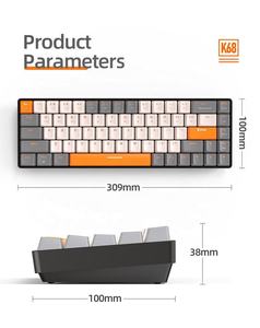 Clavier de jeu en gros 65% sans fil Bluetooth Teclado Gaming 2024 Clavier mécanique pour tablette - Product Image 6