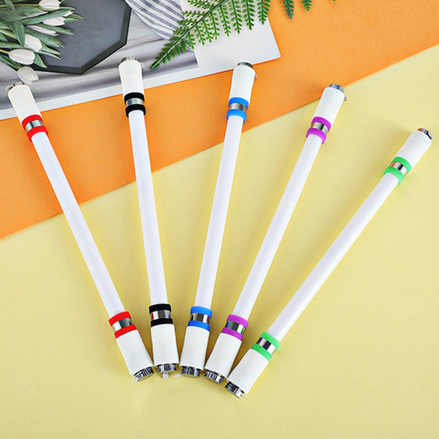 Creative Student Stationeries Spinning, Pen 20mm Accentated Practice Flexible Fingers Gel Ink Pen/
