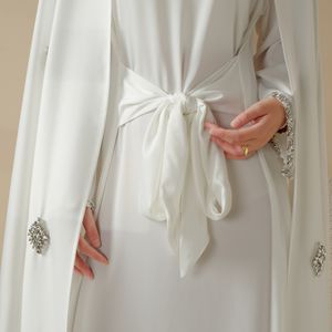 เสื้อผ้าแฟชั่นอิสลามสมัยใหม่ ชุดคาฟตันโมร็อกโก ดีไซน์อาบายะล่าสุด ประดับคริสตัล ผ้าคลุมศีรษะเจอร์ซีย์คุณภาพพรีเมียม ผ้าคลุมศีรษะมุสลิมสำหรับผู้หญิง - Product Image 5