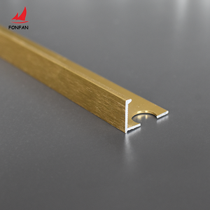 Phong Cách Hiện Đại Trang Trí Nội Thất Hồ Sơ Chải Vàng L-Hình Dạng Cạnh Thẳng Gạch Trim Góc Trang Trí Kim Loại Dải - Product Image 2