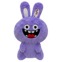 Nouvelle Peluche Lapin Haha Transfrontalière en Polyester, Mignonne et Amusante, Compagnon Unisexe pour Bébés et Enfants
