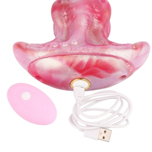 Dildo Anal Grande y Suave de Fantasía con Vibrador, Masajeador de Próstata de Silicona, Juguete Sexual para Juego Anal, Tapón Anal Usable para Mujeres y Hombres - Product Image 5