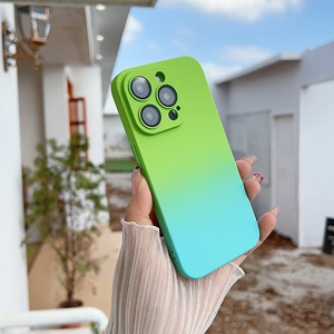 Cho <span class=keywords><strong>Iphone</strong></span> 14 Pro Max/13/12 Màu Kép Gradient Trường Hợp Điện Thoại Với Được Xây Dựng Trong Ống Kính Phim Chống Bụi Cứng PC Bảo Vệ Trường Hợp - Product Image 4