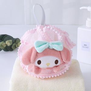 Toddler cơ thể lưới pouf trẻ em tắm loofahs đáng yêu động vật cơ thể Scrubber dễ thương Con Chó Fox tắm miếng bọt biển phim hoạt hình tắm cơ thể Scrubber bóng - Product Image 3