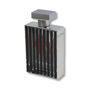 Perfume Bottle China Wholesale 85ml <b>Men</b> Women Frosted Round Square Black Stripes 10 Ml 100ml Perfume Bottle - Product Image 3