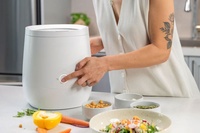 Composteur électrique rapide pour déchets de cuisine, 4-6 heures, avec moteur DC, chambre de broyage en acier inoxydable, composteur intelligent pour la maison