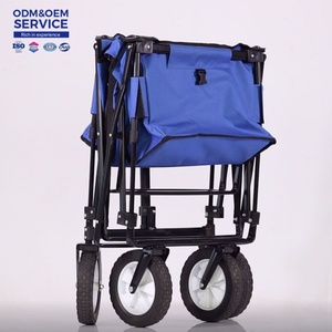 TC4196 Chariot à outils professionnel Capacité de charge de 150kg Roues tout-terrain Camping Jardin Déplacement Chariot de service industriel - Product Image 1
